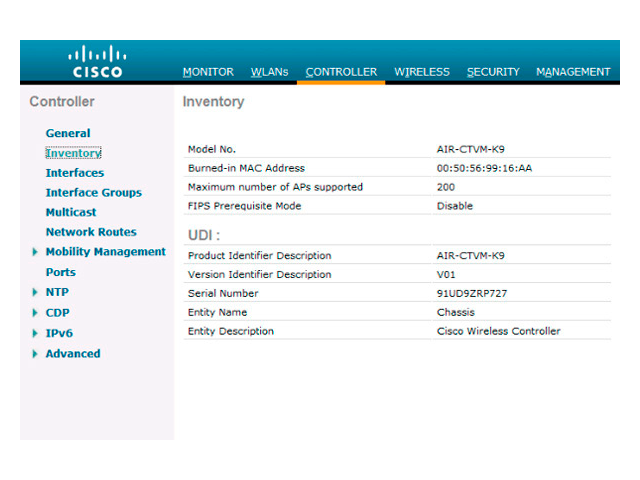 Виртуальный контроллер беспроводной связи Cisco